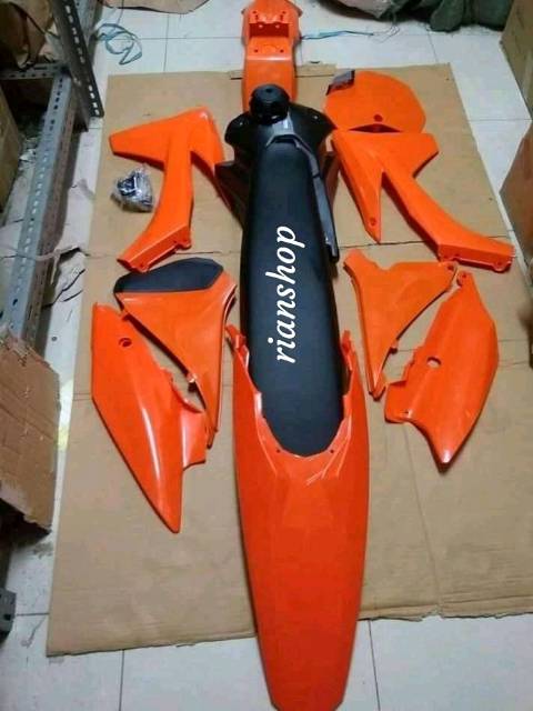 Body bodi fulset trail ktm 250 2013 2014 sixday bahan asli plastik