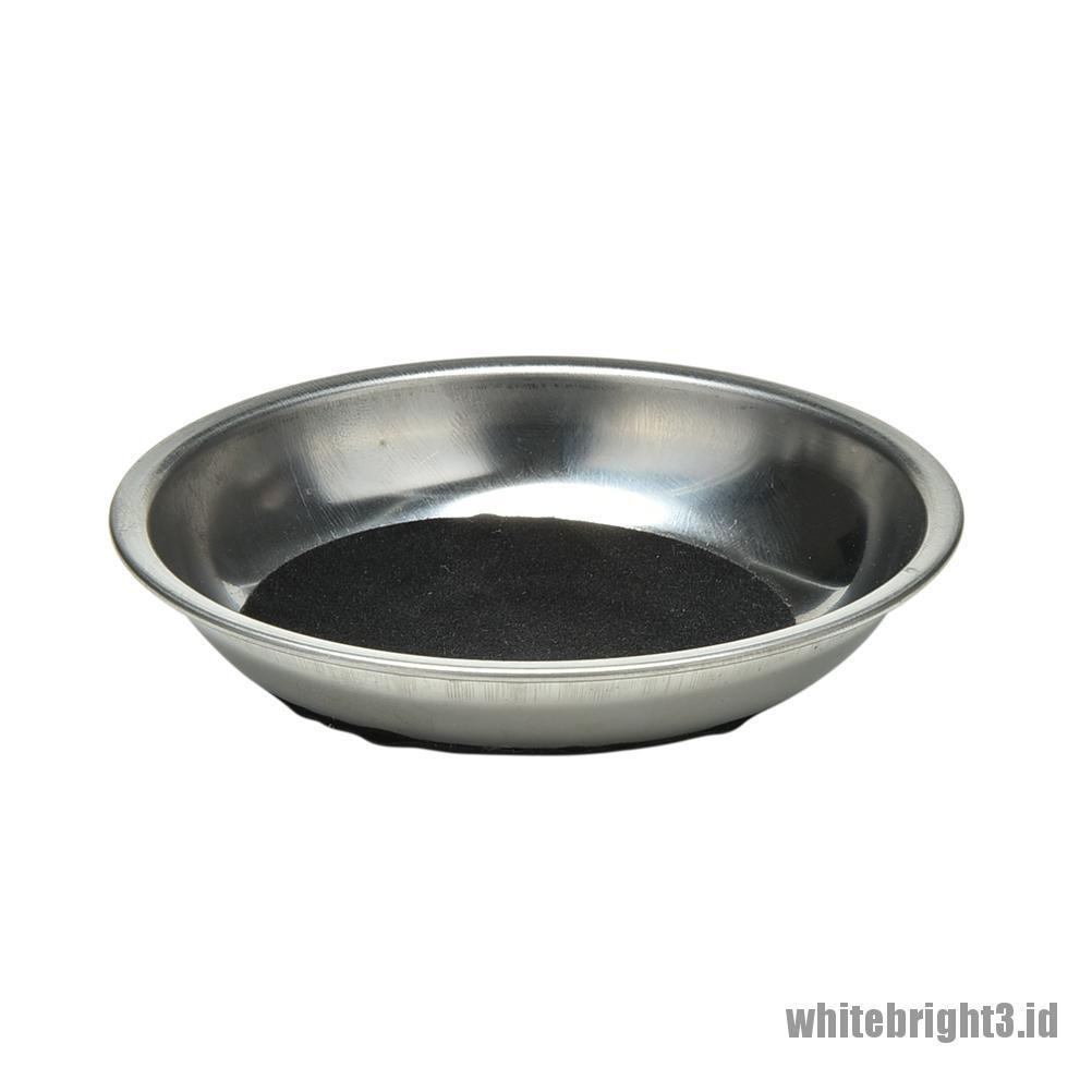 {white3} 1 Pcs Coin Through Glass Steel Cup Mat Magic Props Party Close-up Magic Trick