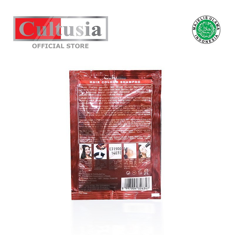 Cultusia Color Shampo dark Brown