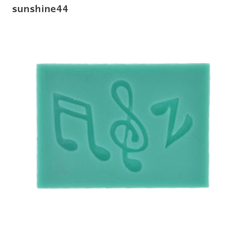 Sunshine Cetakan Silikon Bentuk Not Musik Untuk Dekorasi Kue / Fondant / Cokelat