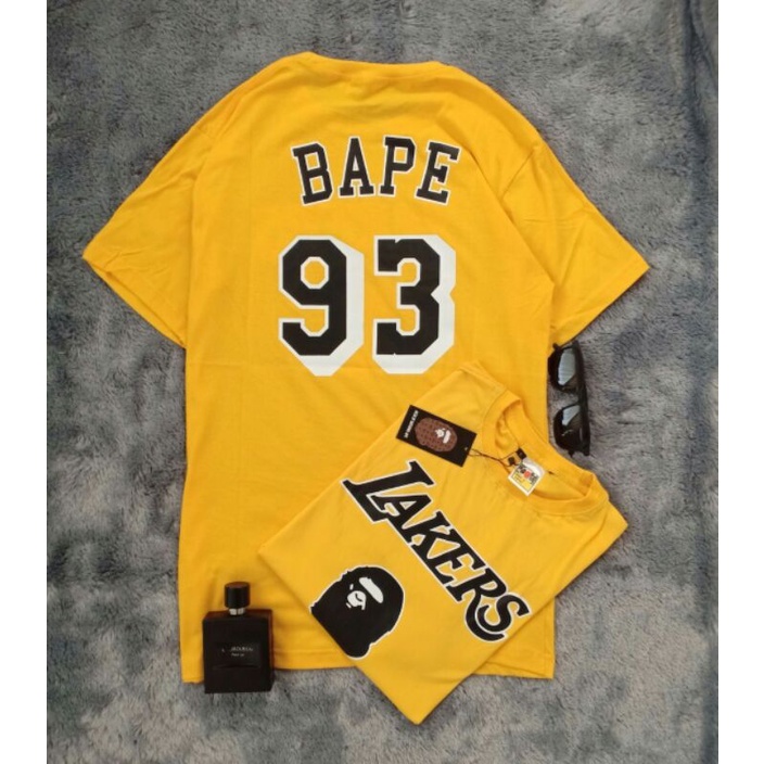 kaos bape lakers