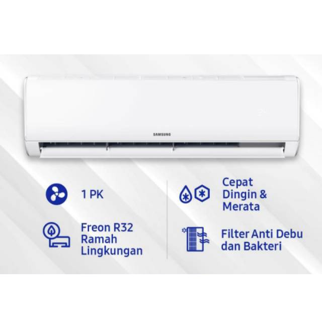 SAMSUNG AR 09 TGHQASI / AC SPLIT AIR CONDITIONER STANDART 1 PK FREON R 32 AR09TGHQASINSE AR09TGHQASI