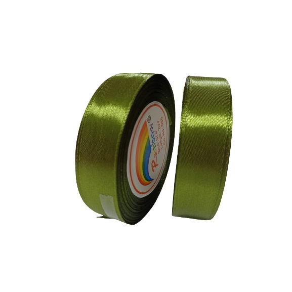 

Pita Satin Hijau Army 3/4inch Per Roll