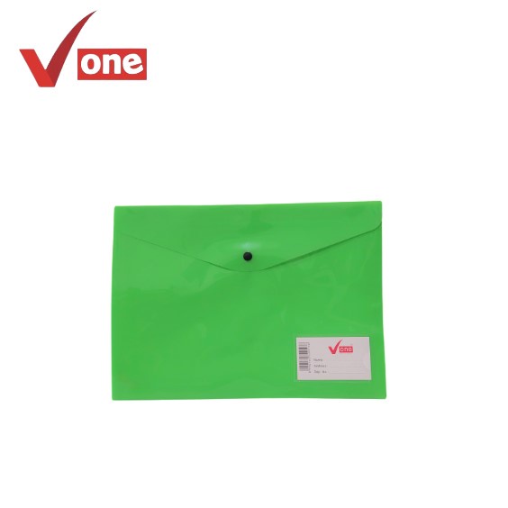 V One Map Plastik + Name Tag Folio Per Pcs