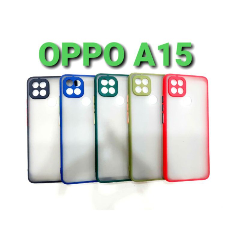 SILIKON CASE HYBIRD PELINDUNG KAMERA OPPO A15 A15S