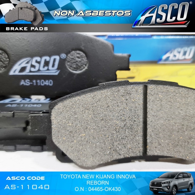 Brake Pad Kampas Rem Depan Set Inova Reborn ASCO AS-11040