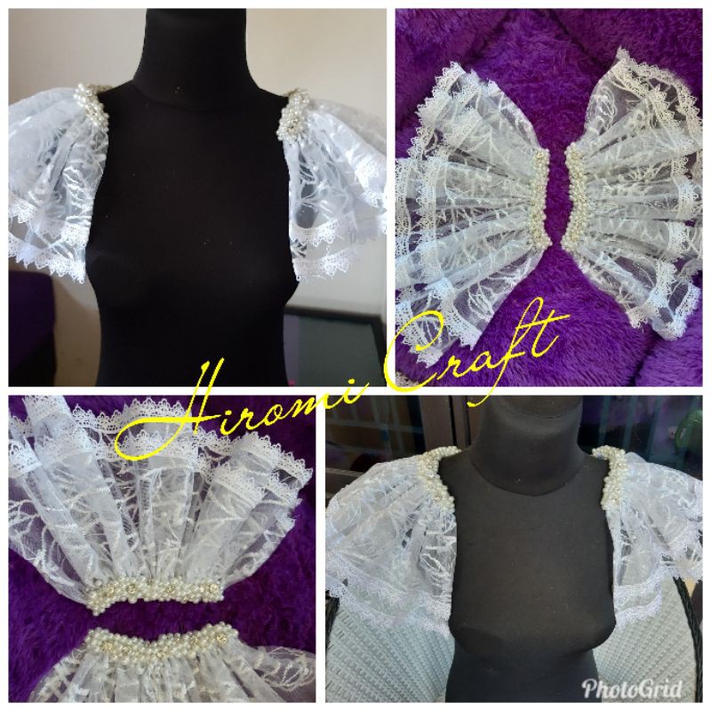 hiasan bahu rempel mutiara