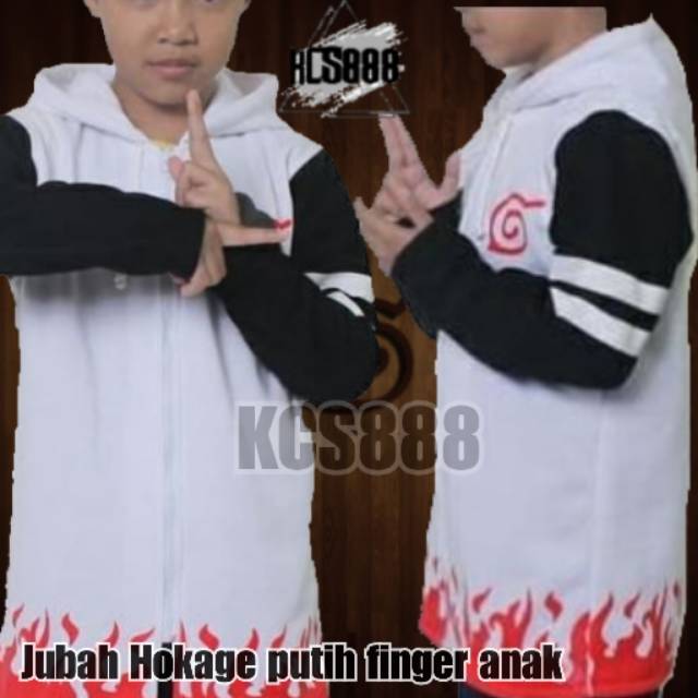 ORIGINAL JUBAH HOKAGE YONDAIME FINGER ANAK ANIME NARUTO (BAYAR DITEMPAT BISA)