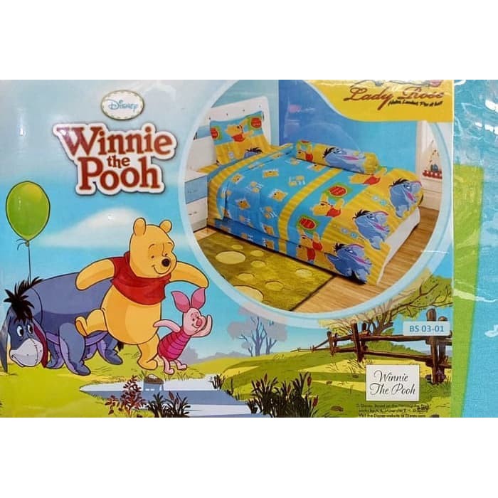 Sprei Lady rose 120 x 200 Winnie the Pooh ABC