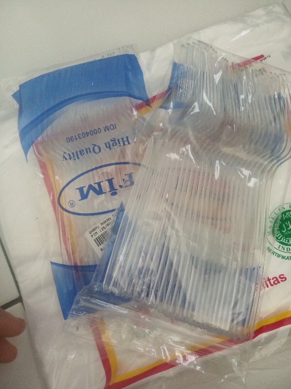 Garpu Makan Bening ( 25 Pcs )