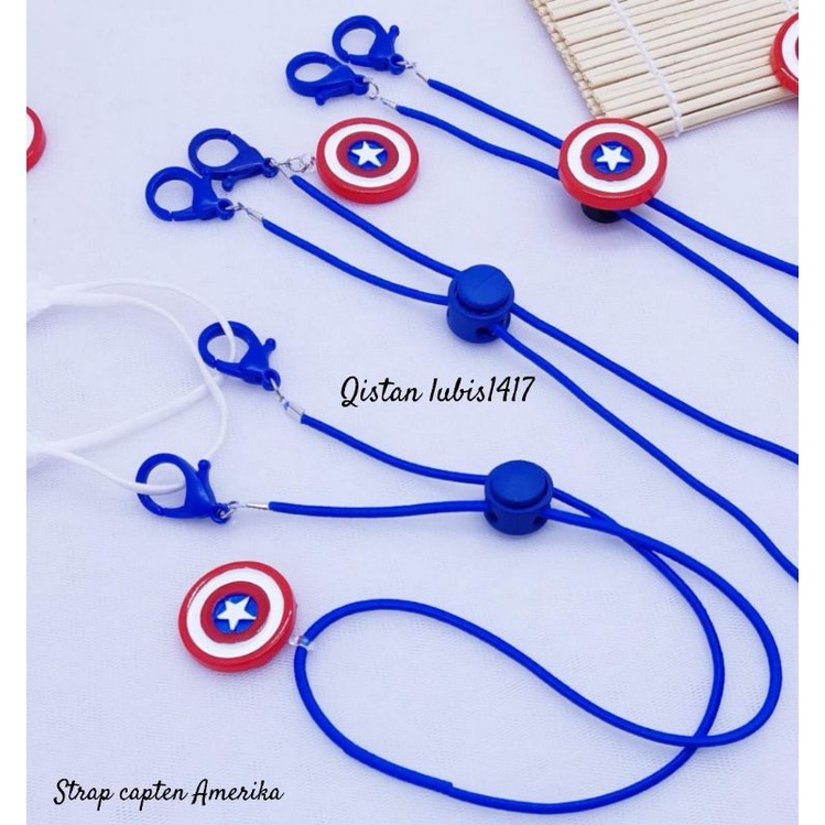 Strap mask capten Amerika beli 10 free 2