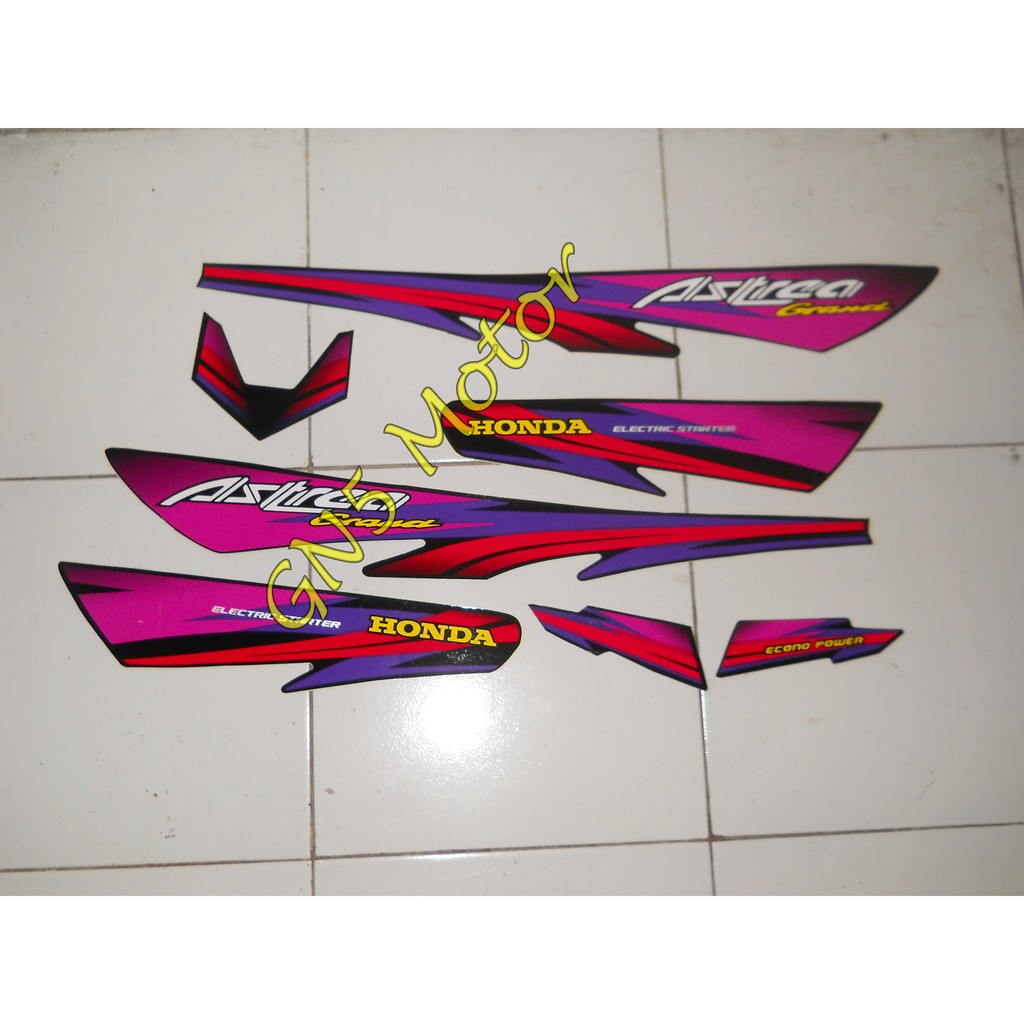 STRIPING POLET LIST BODY HONDA ASTREA GRAND 1997 MERAH 