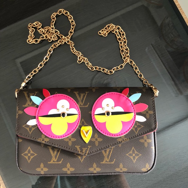 TAS WANITA | CLUTH MOTIF LV | TAS SLEMPANG | DOMPET WANITA | KULIT | MIRROR QUALITY