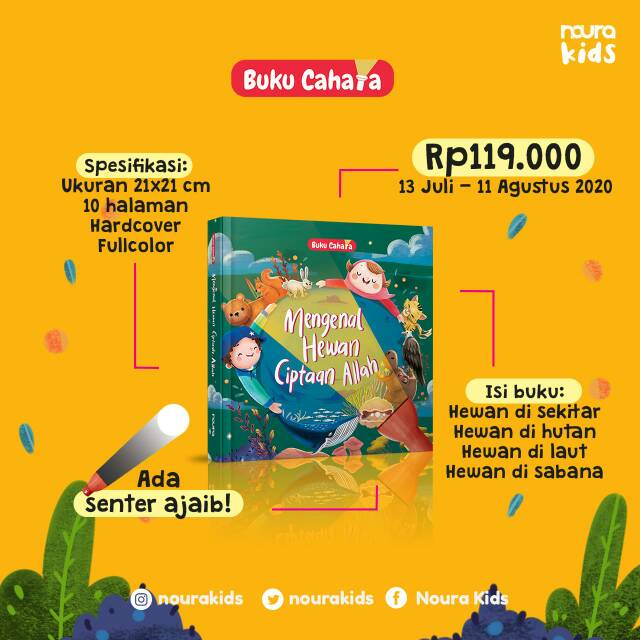 Buku cahaya : Mengenal hewan ciptaan Allah