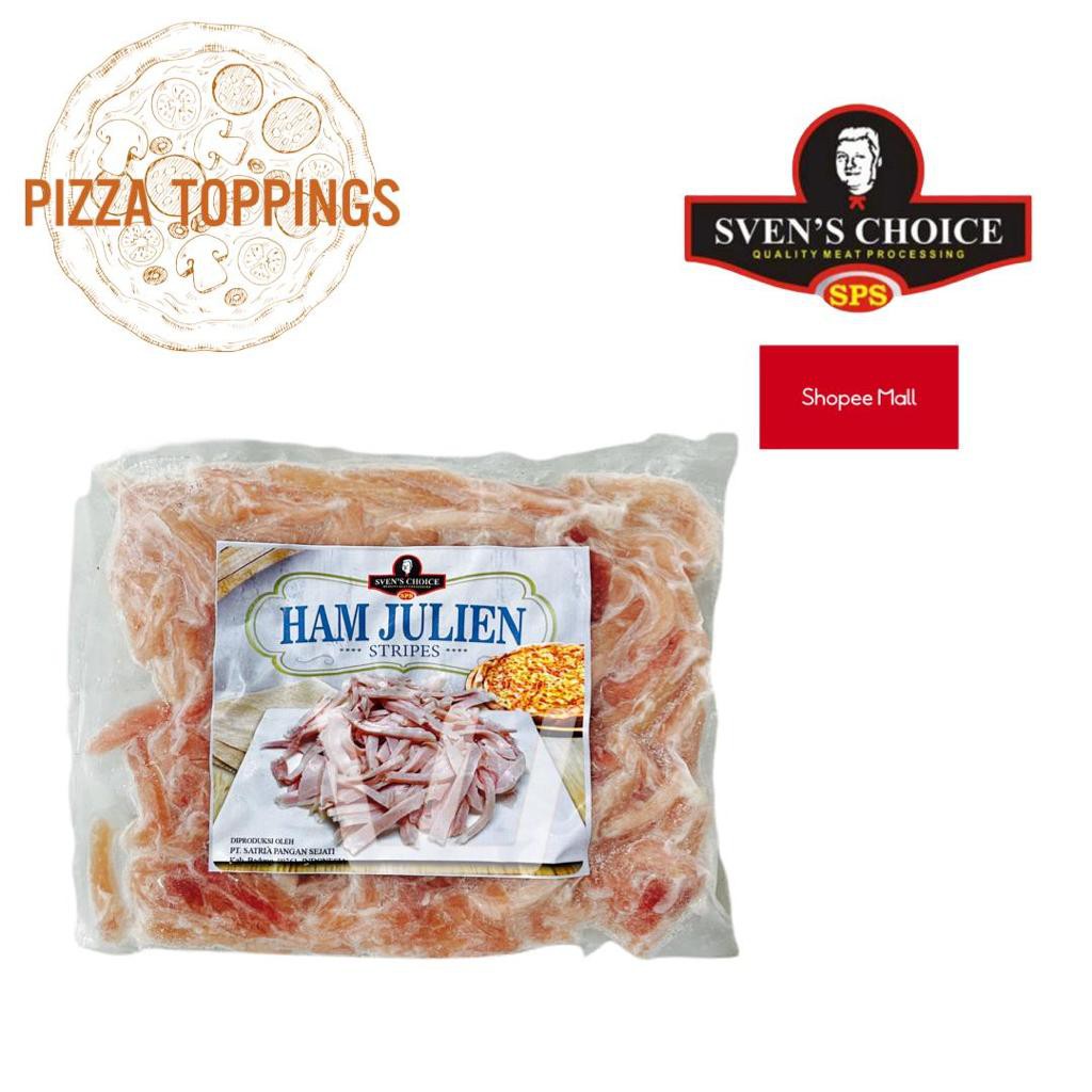 

DAGING HAM ASAP SVEN'S CHOICE HAM JULIEN SMOKED HAM TOPPING PIZZA 100g