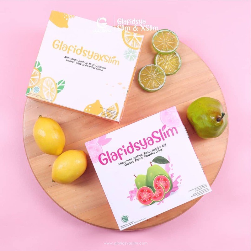 paket Glafidsya Slim (Guava) & Glafidsya XSlim (Lemon) Minuman pelangsing penurunkan berat badan