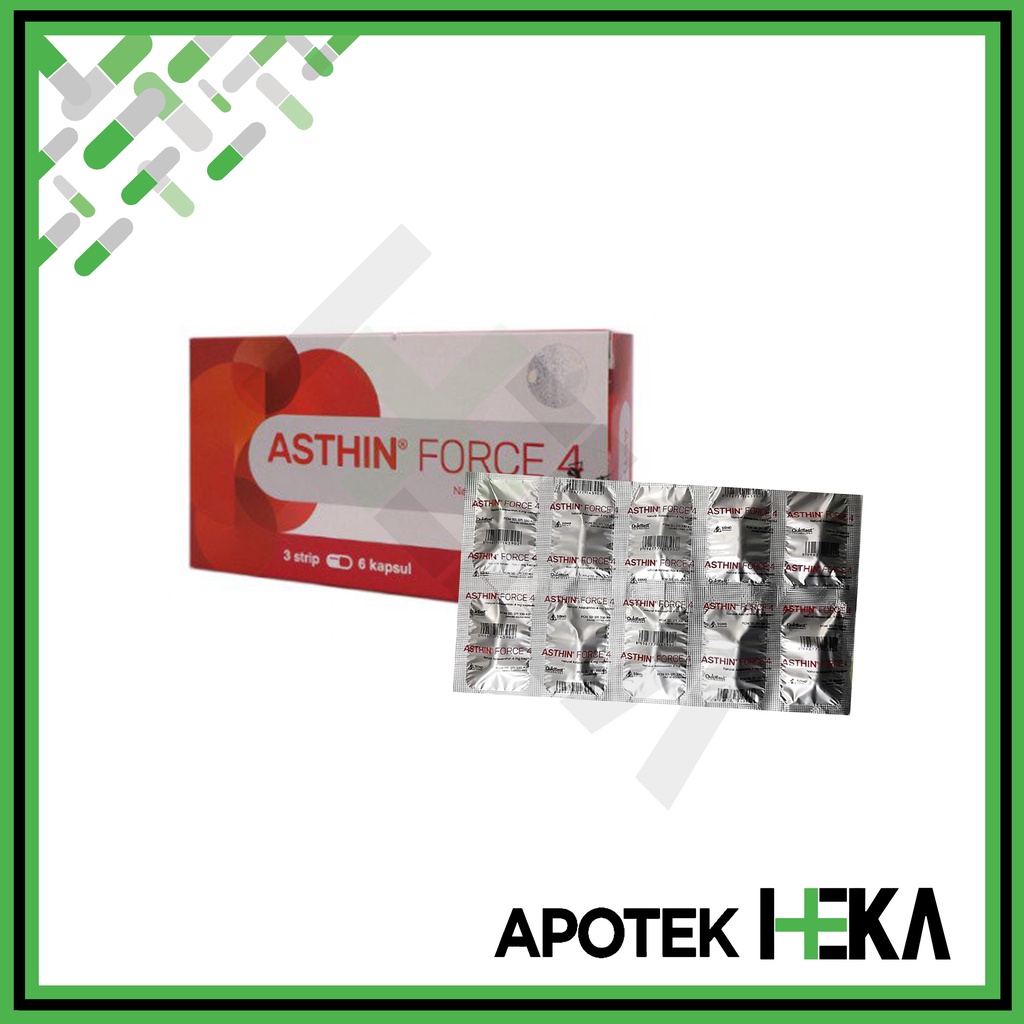 Asthin Force 4 Kapsul Box isi 2x10 Tablet - Antioksidan Radikal Bebas (SEMARANG)