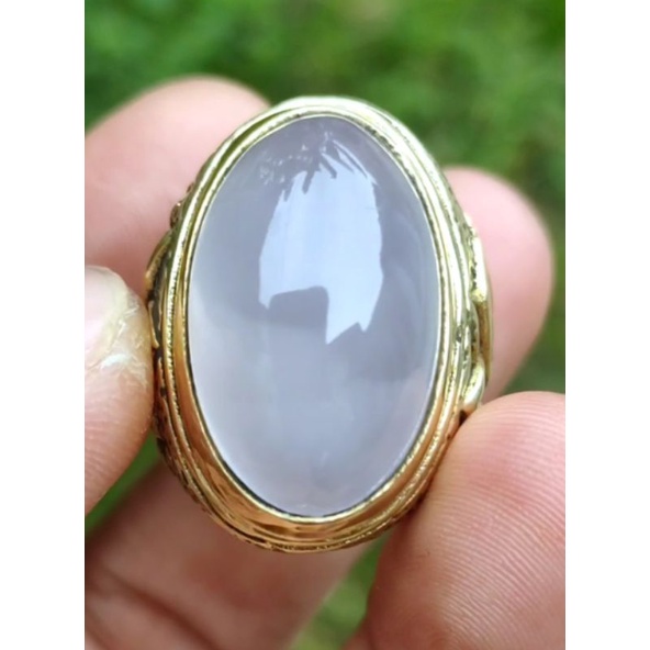 Batu Akik BIRU LANGIT CHALSEDONY BATURAJA Asli batu bukan sintetis bukn yaman bacan ruby garut bacan