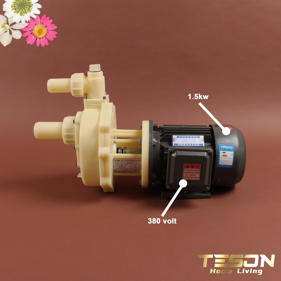 Pompa Kimia Cairan Asam 40FS(Z)20 380V Chemical Pump (Tanpa Dipancing) Teson Homeliving