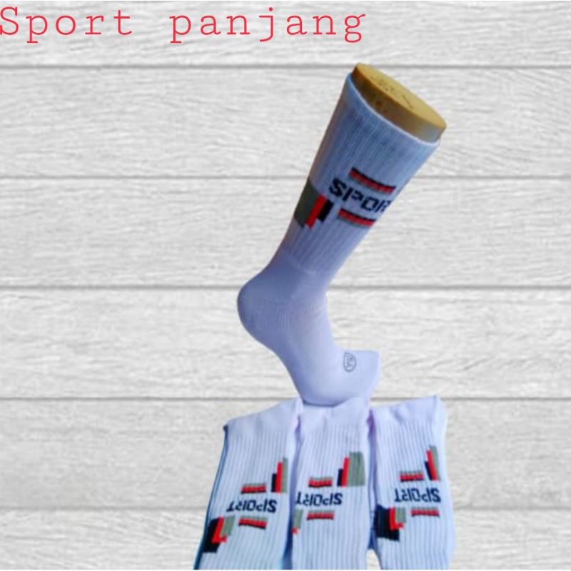 Kaos Kaki Sport Tebal Panjang /Kaos Kaki Pria Olah Raga Panjang /Kaos Kaki Sport Motif Panjang Tebal