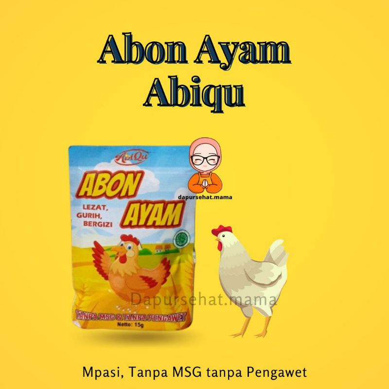 

Abon Ayam Sachet 15gr MPASI BAYI