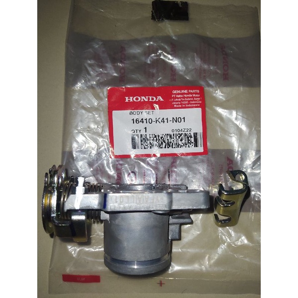 THROTTLE BODY ONLY TANPA SENSOR TP SUPRA X 125 INJEKSI KODE 16410-K41-N01,CANGKANG THROTTLE BODY TAN