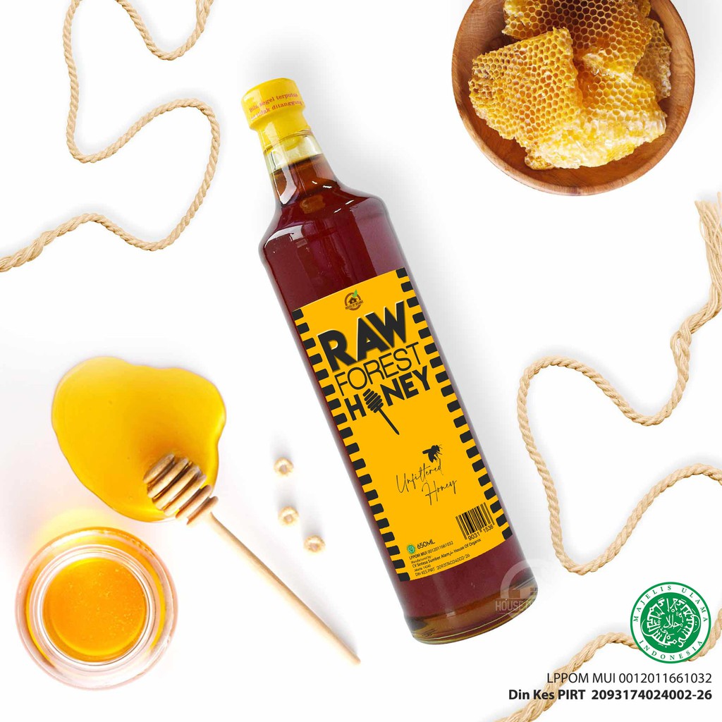 House Of Organix Raw Forest Honey 650 Ml