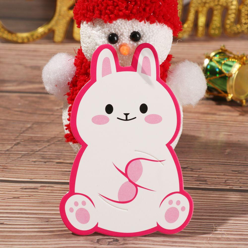 Solighter 50Pcs Christmas Decor Cake Pops Packing Kartu Packing Santa Claus Hias