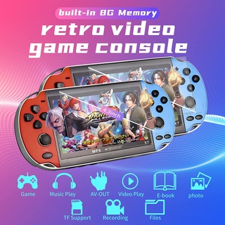 NEW PSP X7 Gameboy Handheld Game Console Player 4.3 Inch 8G Built-in 10000 Games Gratis Untuk Menginstal Game Baru