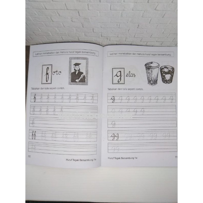 Belajar Menulis Huruf Tegak Bersambung Untuk Tk Dan Sd Kelas 1 Shopee Indonesia