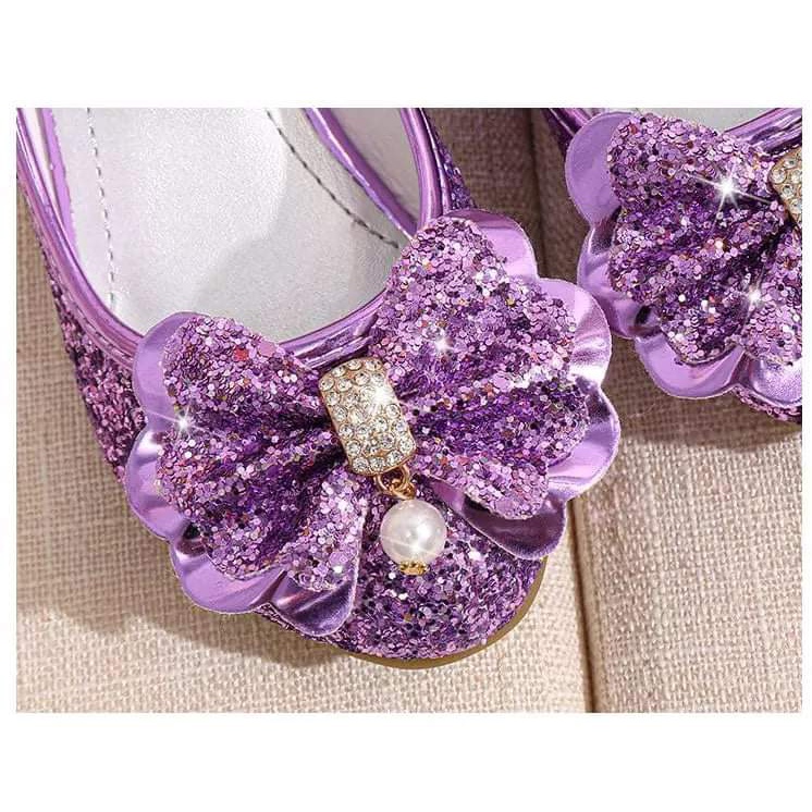 Sepatu High Heels Anak Perempuan PREMIUM Party Pearl