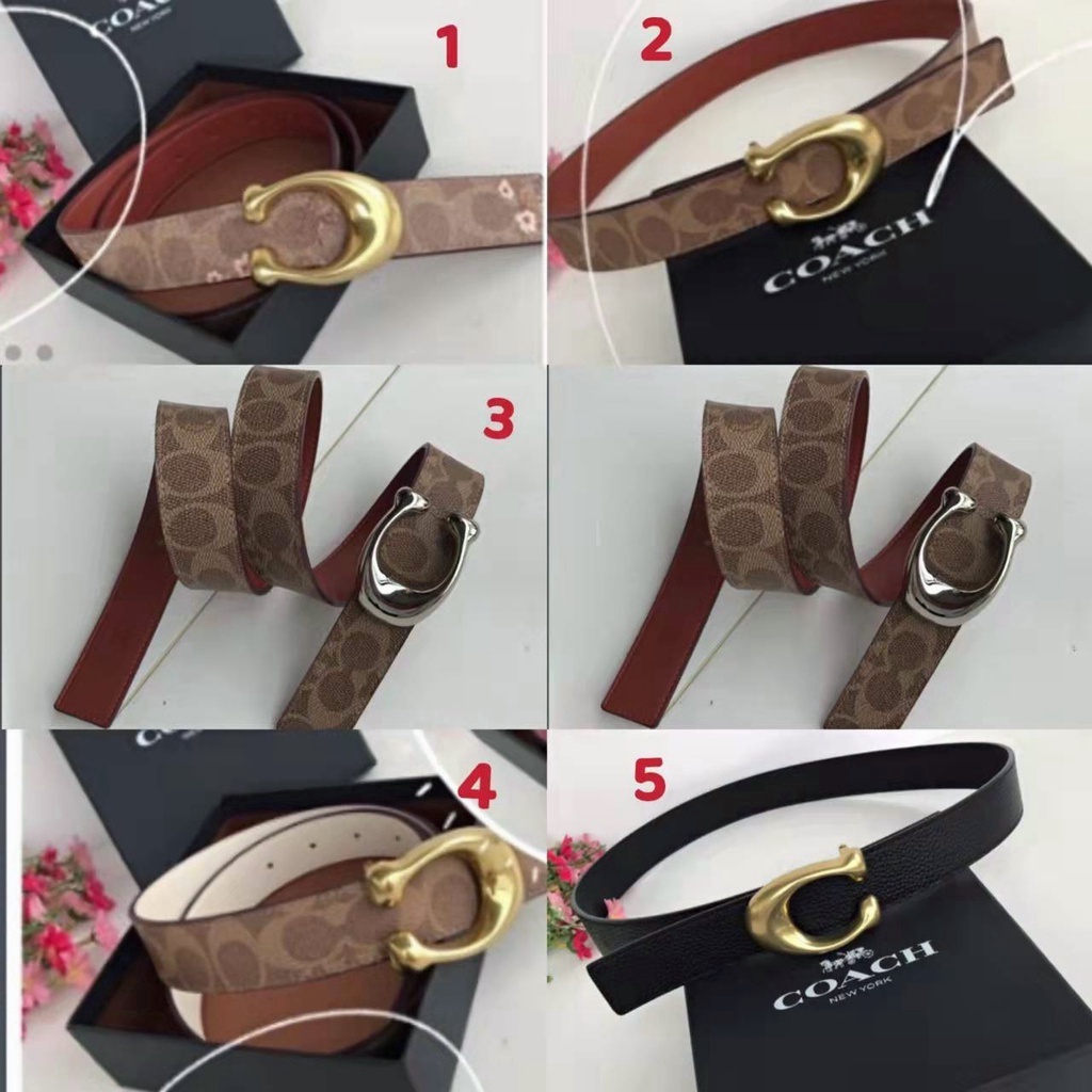 78178  31114   30921 COACH 【Asli baru】Aksesoris Fashion/ Ikat Pinggang/Sabuk mode/ladies belt/ikat p