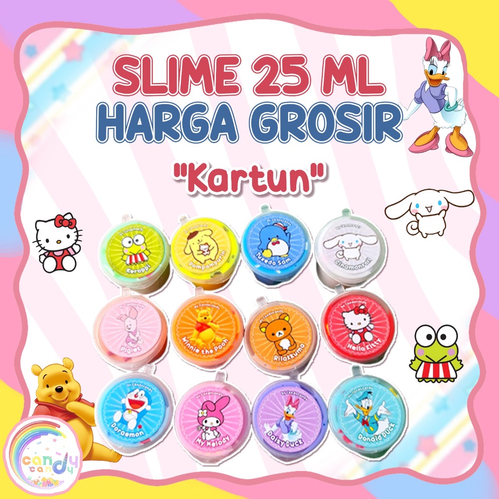 slime mini kartun 25ml kusus harga grosir by candycandy.idn