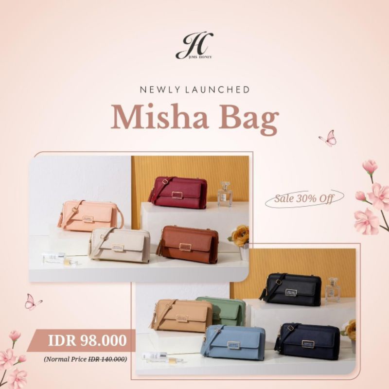 JH MISHA BAG - Tas Dompet Panjang Selempang Wanita ORI by Jim's Honey