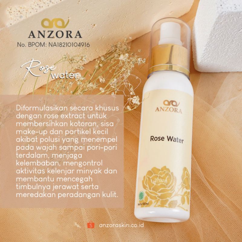 ROSE WATER ANZORA // TONER ANZORA // TONER BPOM
