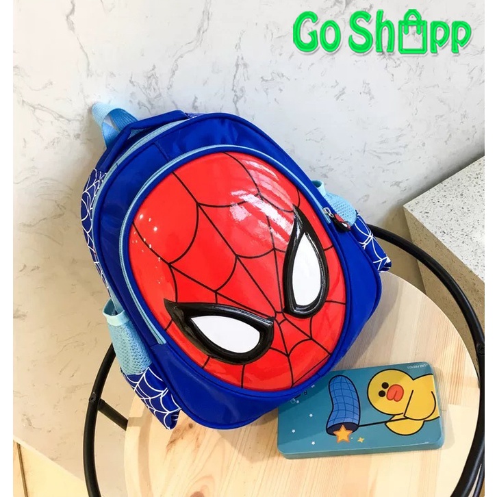 Tas Sekolah Anak Karakter Spiderman 3D Timbul Import Premium High Quality Terbaru -  Backpack Anak Sekolah SD - Tas Anak Karakter Spiderman - Tas Sekolah Anak Laki laki [BK18]