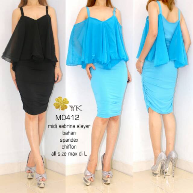 Ykdress 0412 midi sabrina slayer dress