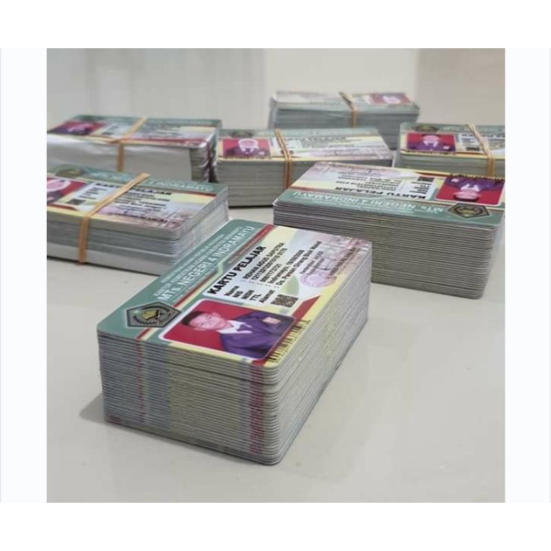 

cetak Id Card sertifikat KTS bahan PVC