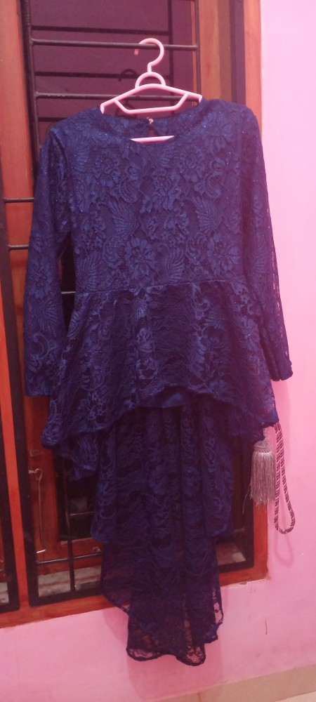 (ada Anak) Couple Batik Set Andara Pinguin Barina Gurita Brokat Modern Cewek Lengan Panjang