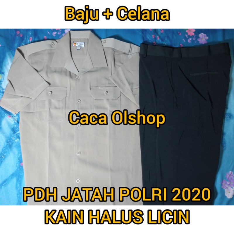 1 STEL BAJU PDH JATAH POLRI  KAIN HALUS LICIN