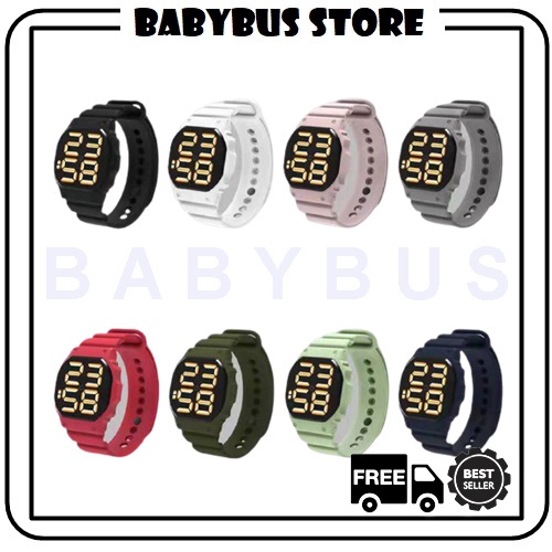 BBS J026 Jam Tangan Touchscreen Unisex Tali Rubber Karet Digital LED Fashion Import