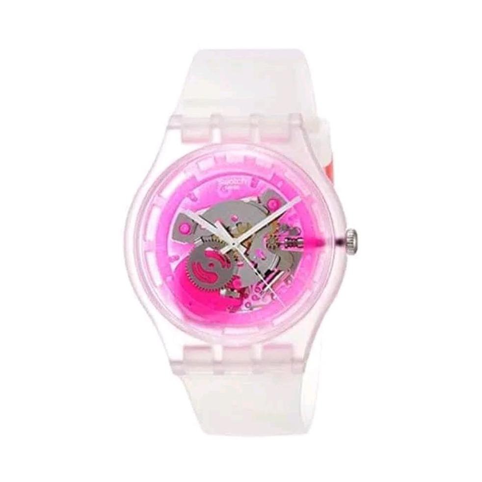 HOT Swatch SUOK130 Original - Jam Tangan Pria Transparan