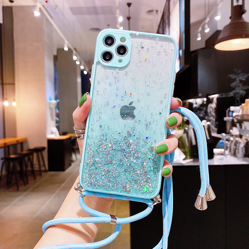 Lanyard Starry Sky Soft Case VIVO Y11 Y12 Y12i Y15 Y17 Y50 Y30 Y30i V20 Y20 Y20S Y20i Y12S Silicone Casing Xiaomi Redmi 9C Note 8 9 Pro