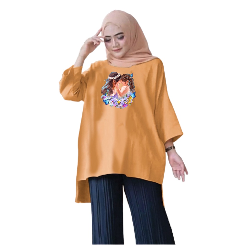 Tunik Atasan Wanita Jumbo Mom Daughter XXL/Baju Muslim/Blouse Jumbo