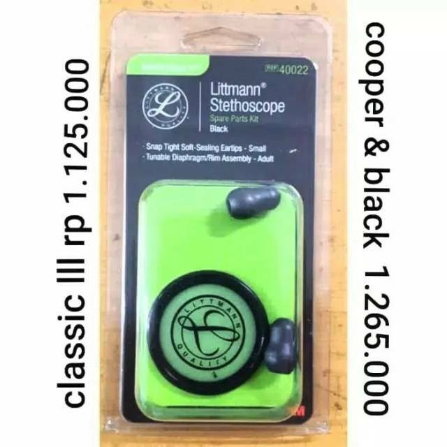 Membran Litman set membran,ring,eartip untuk Littman stethoscope classic II