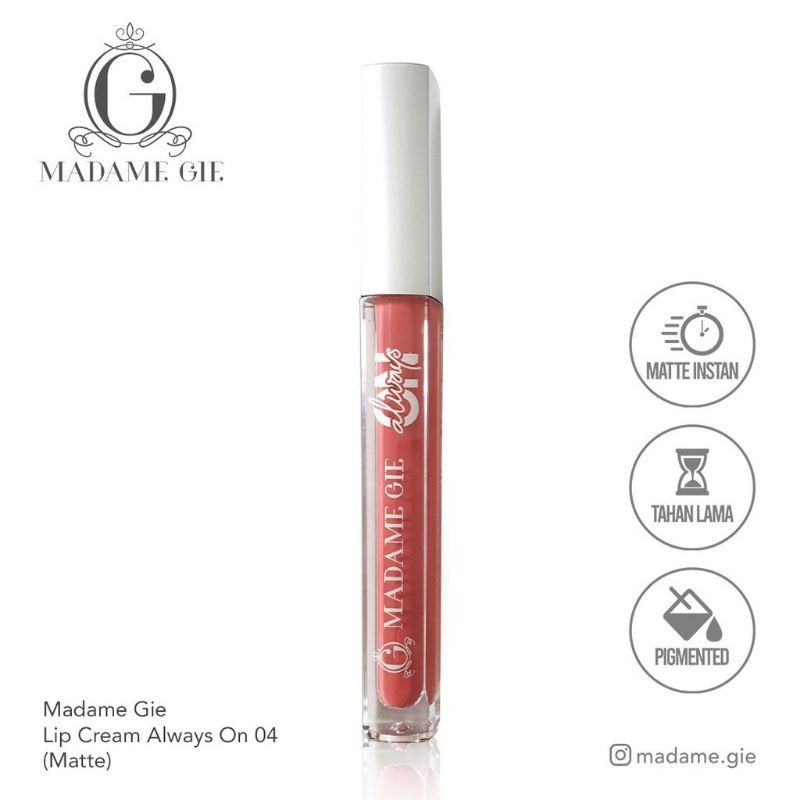 ❤️G.A.SHOP❤️ MADAME GIE ALWAYS ON LIPCREAM