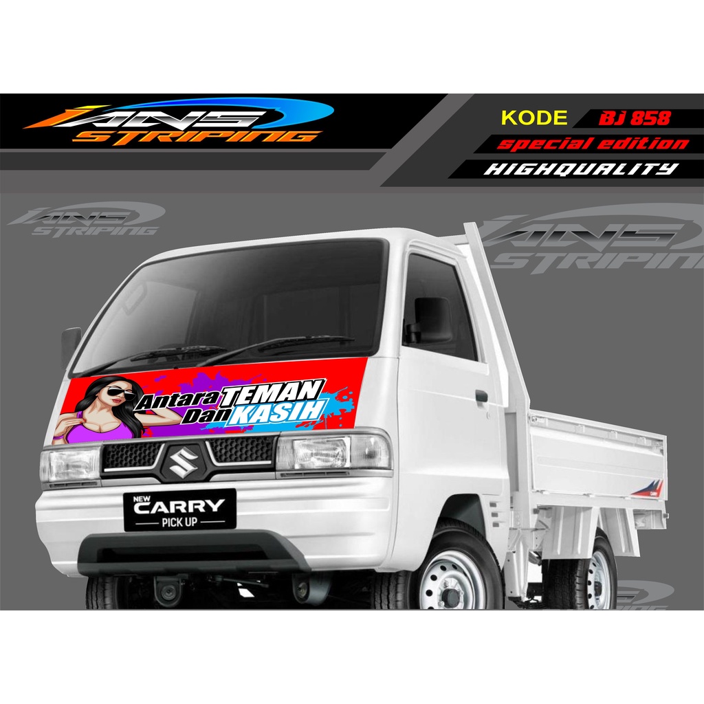 VARIASI STICKER KAP DEPAN MOBIL CARRY/ STIKER KABIN DEPAN MOBIL CARRY PICK UP / STICKER TERBARU