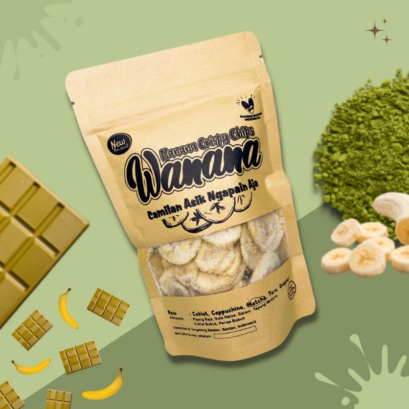 

Wanana Crispy Chips Keripik Pisang Matcha