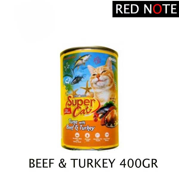 SUPER CAT Adult Beef Turkey 400gr