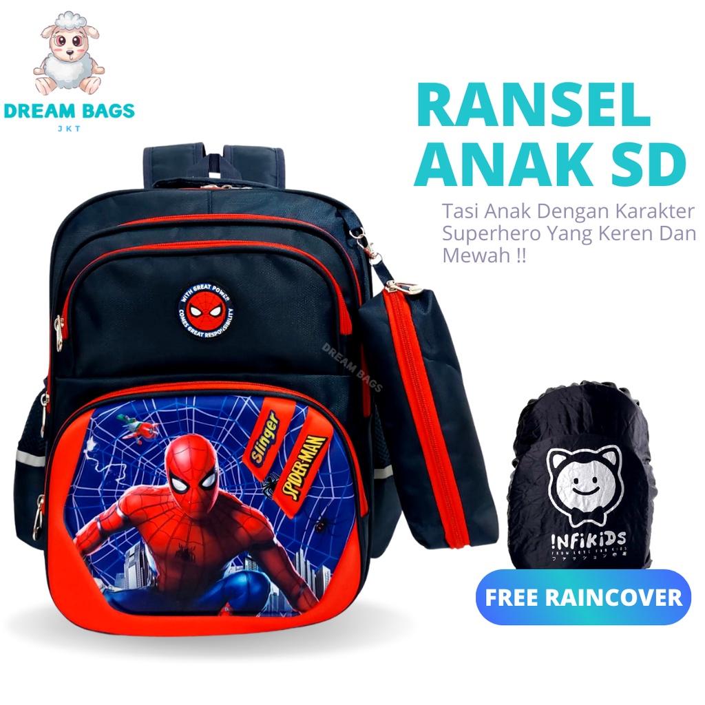 Dream Bags - Tas Anak Kaptain DB 637 Tas Sekolah Anak Ransel Anak Cowok